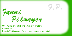 fanni pilmayer business card